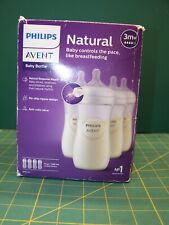 NEW Philips Avent Baby Bottle Natural Response Nipple Clear 11oz Baby Comfort Q4 for sale  Shipping to South Africa