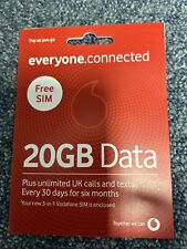 Vodafone 120gb data for sale  UXBRIDGE