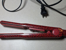 Corioliss Pro Profix Red Leopard Print Hair Straightener Flat Iron for sale  Shipping to South Africa
