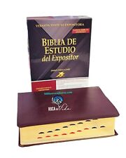BIBLIA DE ESTUDIO DEL EXPOSITOR DE JIMMY SWAGGART PIEL DE CUERO VINO CON ÍNDICE  comprar usado  Enviando para Brazil