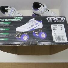 Patins Viper M4 Roller Derby tamanho 7 feminino adulto roxo branco comprar usado  Enviando para Brazil