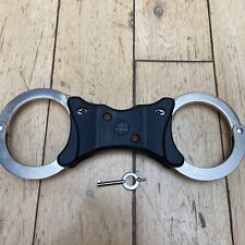 Genuine Ex-Police Silver Hiatts Chrome Rigid Handcuffs Speedcuffs + Key for sale  Shipping to South Africa