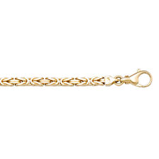Used, 14 - 18 Karat Yellow Gold Solid Byzantine Chain, 3.3mm, Italian Made, NEW #4607 for sale  Canada