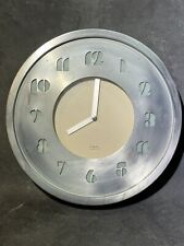 Reloj de pared vintage de diseñador italiano MCM retro aluminio cuarzo mediados de siglo segunda mano  Embacar hacia Argentina