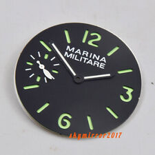 Mostrador sanduíche preto 34,3 mm marcas verdes adequado para relógio de movimento ETA 6497 ST3600 comprar usado  Enviando para Brazil