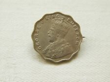 Używany, Z Indii 1915 Jedna moneta Anna zamieniona na szpilkę do klapy. na sprzedaż  Wysyłka do Poland