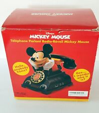 Disney Mickey Mouse Reloj Despertador Parlante Radio Teléfono Teléfono con Fuente de Alimentación segunda mano  Embacar hacia Argentina