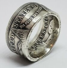 Real Silver Dollar Coin Ring size 10.5 for sale  Shipping to South Africa