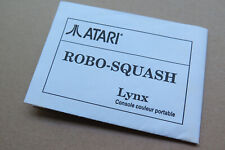 Manuel du jeu Atari Lynx - Robo-Squash - #2 na sprzedaż  PL