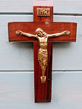 Vintage french crucifix for sale  WIGSTON