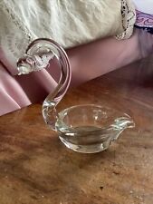 Vintage glass swan for sale  POOLE