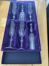 Champagne flutes crystal for sale  HITCHIN