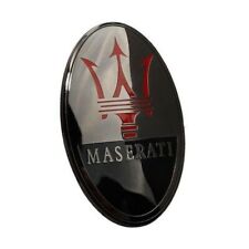 Quatrroporte Ghibli Front Bumper Emblem Badge Black For Maserati Granturismo  for sale  Shipping to South Africa