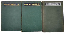Análisis Volumétrico Vol 1, 1942 - Vol 2, 1947 - Vol 3, 1957 Kolthoff Set de 3, usado segunda mano  Embacar hacia Argentina