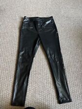Black leather trousers for sale  BASINGSTOKE