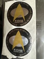 2 adesivos Star Trek 30 anos 3” diâmetro, usado comprar usado  Enviando para Brazil