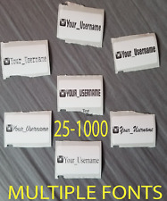 Adesivos personalizados de nome de usuário do Instagram - 25-1000 adesivos de parede para laptop comprar usado  Enviando para Brazil