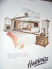 Muebles de dormitorio Harrods roble suave anuncio de arte 1946 ref AL segunda mano  Embacar hacia Argentina