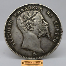 1860-FIRENZE Italia 2 liras de plata, acuñación de 559.000 monedas - #C36025NQ segunda mano  Embacar hacia Argentina