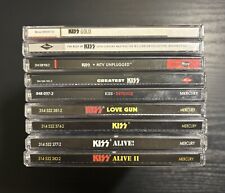 Lote de 9 CDs Kiss ALIVE, ALIVE II, LOVE GUN, GOLD, BEST OF, UNPLUGGED + Mais!!! comprar usado  Enviando para Brazil