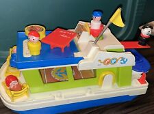 Vintage 1972 Fisher Price Little People HAPPY HOUSEBOAT Yacht 985 Almost Complet for sale  Shipping to South Africa