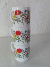 Mugs fleurs coquelicots d'occasion  Quimperlé