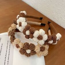 Diademas de ganchillo con flores Kawaii - Damas Flores Cintas para el cabello Mujeres Accesorio para el cabello segunda mano  Embacar hacia Argentina