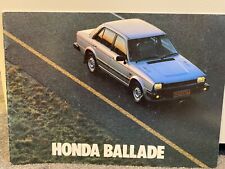 Honda ballade 1st for sale  NORTHAMPTON