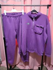 Mens purple tracksuit for sale  CARDIFF