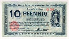 1920 Alemania Colonia 10 Pfennig - Inicio bajo - Billetes moneda segunda mano  Embacar hacia Argentina