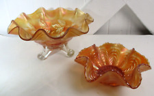 2 Vintage  Carnival Glass Bowls for sale  Shipping to South Africa