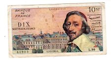 Billet francs 1960 d'occasion  France