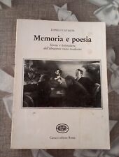 Memoria poesia storia usato  Mondragone