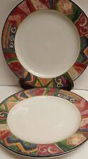 Malaga By Sakura Dinner Plates 10 7/8" Set Of 3 Sue Zipkin Discounted Vintage  for sale  Shipping to South Africa
