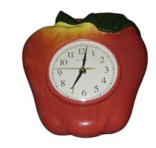 Reloj de pared Acu-Rite cocina manzana 10" cerámica alimentada por batería funciona en 1 murciélago AA, usado segunda mano  Embacar hacia Argentina