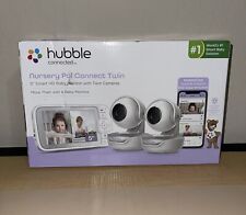 Monitor de bebê Hubble Nursery Pal Connect Twin 5" Smart HD, câmeras duplas comprar usado  Enviando para Brazil