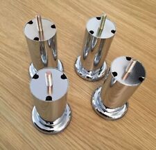 Chrome furniture feet for sale  DEWSBURY