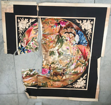 LARGE PRINTERS DESIGN ladies SCARF  VICTORIAN COACHING  DESIGN WW2  1941 DATE, used for sale  Shipping to South Africa