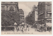 Cpa rouen rue d'occasion  Étaules