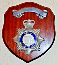 Used, Gwent Constabulary plaque shield crest Police for sale  Shipping to South Africa