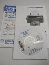 Epson Stylus Photo CX3800 Series Printer Software CD Drivers Windows XP w/Guide for sale  Shipping to South Africa