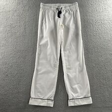 Pantalones de pijama para mujer J.Crew, talla pequeña, blancos, 100 % algodón segunda mano  Embacar hacia Argentina