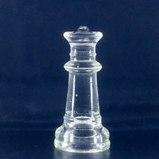 Pieza de repuesto de vidrio de ajedrez vintage reina transparente solo 1 unidad 2,5" de alto segunda mano  Embacar hacia Argentina