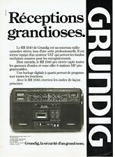 Publicité Advertising 119 1980  Grundig   transistor radio-cassette  d'occasion  Raimbeaucourt