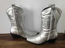 leather cowboy boots for sale  CLACTON-ON-SEA