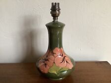 Moorcroft hibiscus lamp for sale  PETERBOROUGH