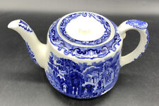 Vintage George Jones Abbey China Blue & White Willow Teapot for sale  EXETER