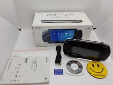 Sistema Sony PSP 1000 negro con paquete de cargador de caja importación probado región libre segunda mano  Embacar hacia Argentina