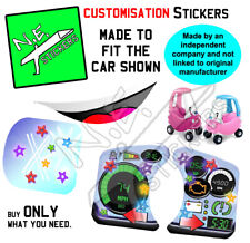 Replacement stickers SIZED TO FIT Little Tikes Princess Pink Cozy Coupe car for sale  Shipping to South Africa