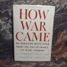 How War Came por Forrest Davis e Ernest Lindley -1942 assinado pelo autor 2ª impressão, usado comprar usado  Enviando para Brazil